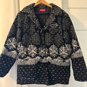 Supreme Snowflake Toggle Fleece Jacket